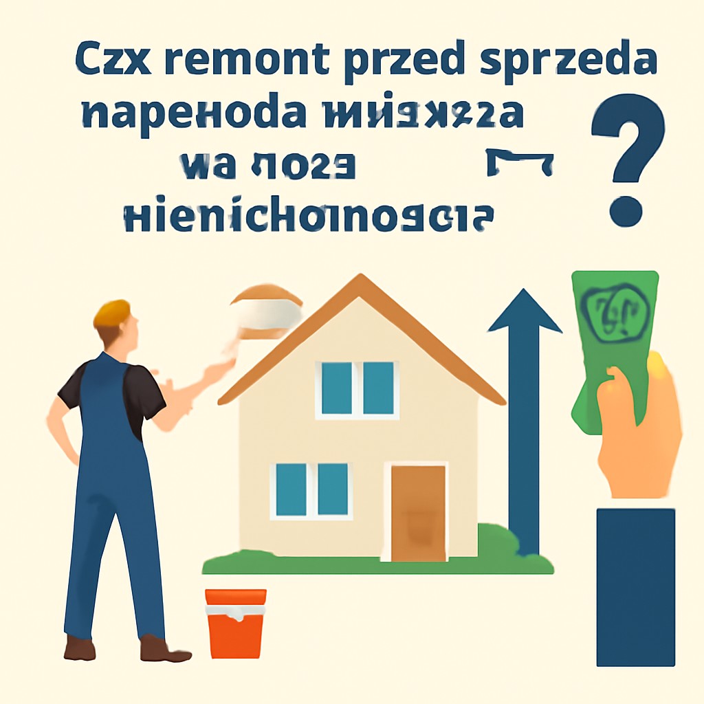 Czy remont przed sprzedażą naprawdę zwiększa wartość nieruchomości